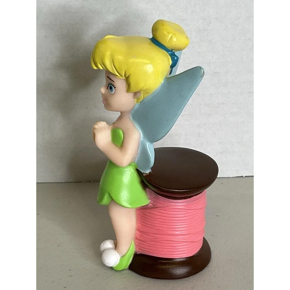 Disney‎ Parks Exclusive Bath  Toy Tinkerbell On Spool of Thread Figure 5
